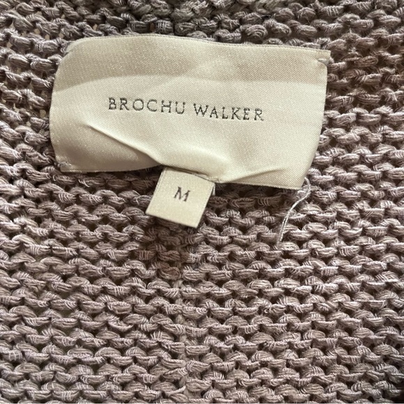 Brochu Walker Cropped Chunky Knit Button Up Cardigan in Asher Multi M - Picture 12 of 16